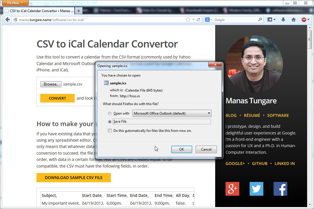 How to Convert Excel to ICS Calendar Files with MS Excel and CSV...